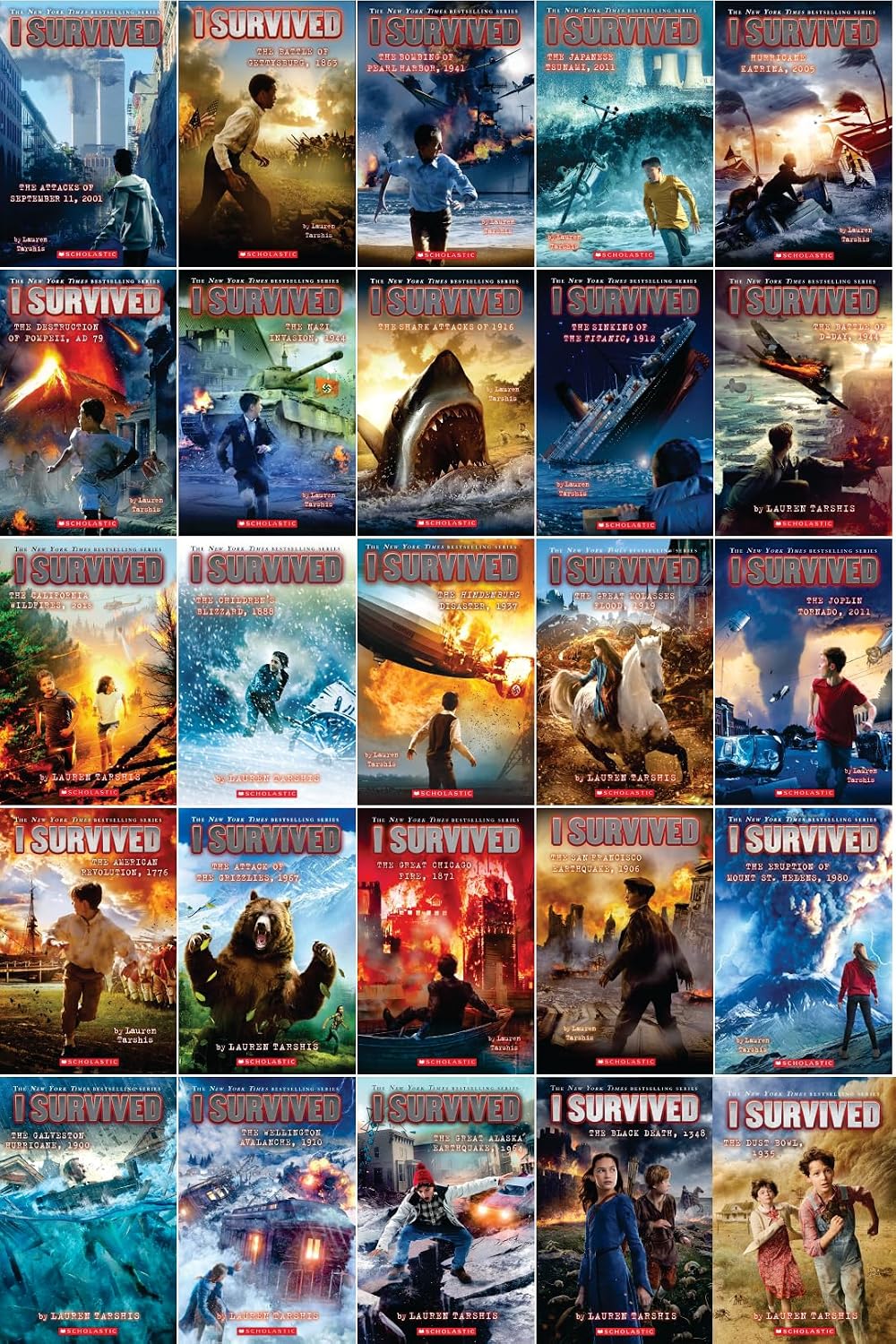 I Survived: 25-Book Chapter Book Collection (Grades 3–7)