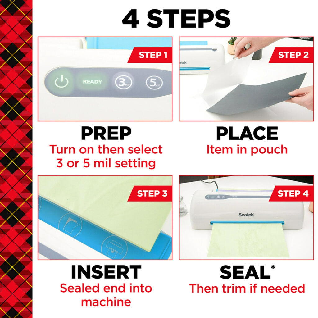 Scotch: Letter Size Thermal Laminating Pouches
