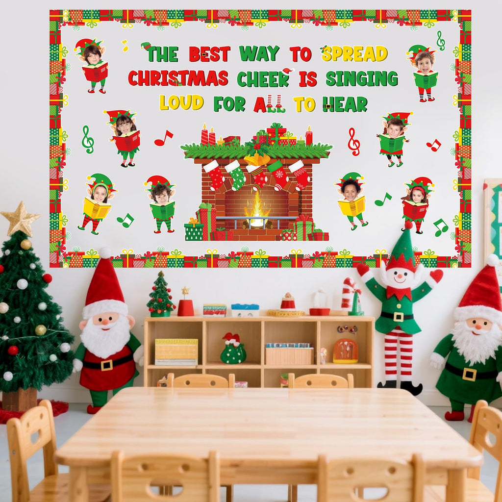 Funrous 71 Pcs Winter Bulletin Board Set Holidays Around The World