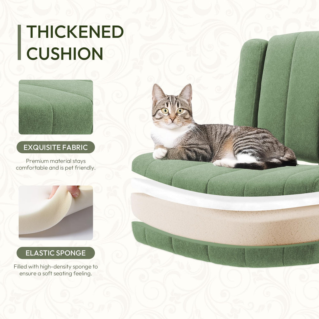 Vigosit Plush Cross-Legged Desk Chair (Multiple Colors)