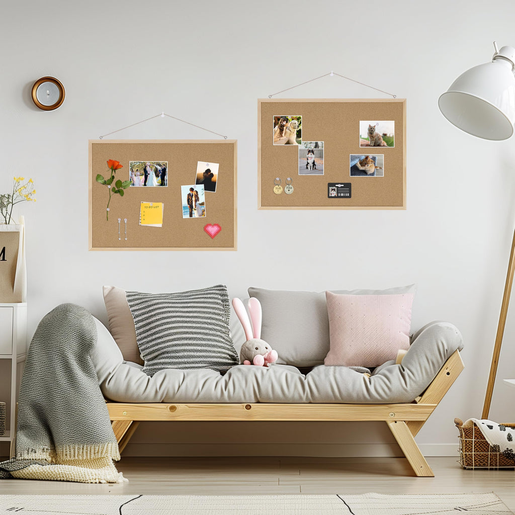 DAHAPYBOO Framed Cork Bulletin Board