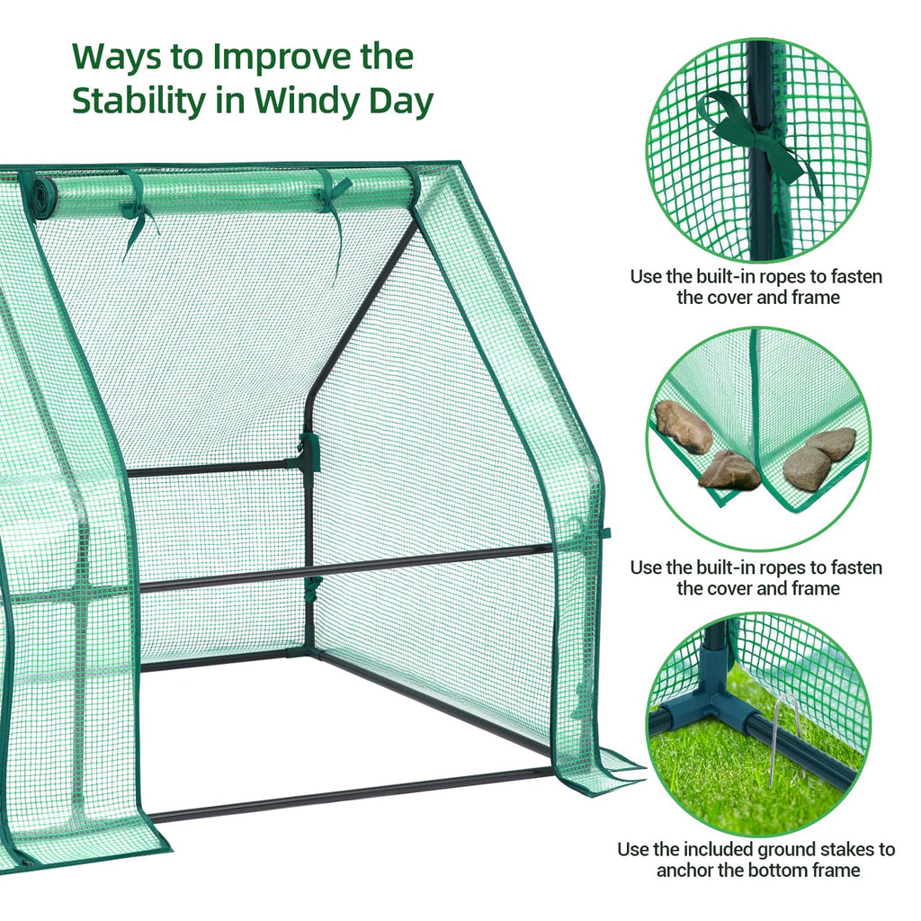 Ohuhu Portable Mini Greenhouse (71 × 36 × 36 in)