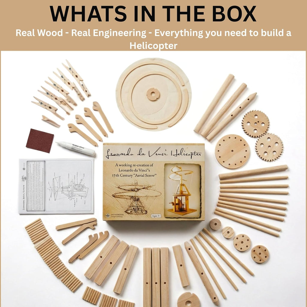 Pathfinders Leonardo da Vinci Aerial Screw Model Kit (Ages 14+)