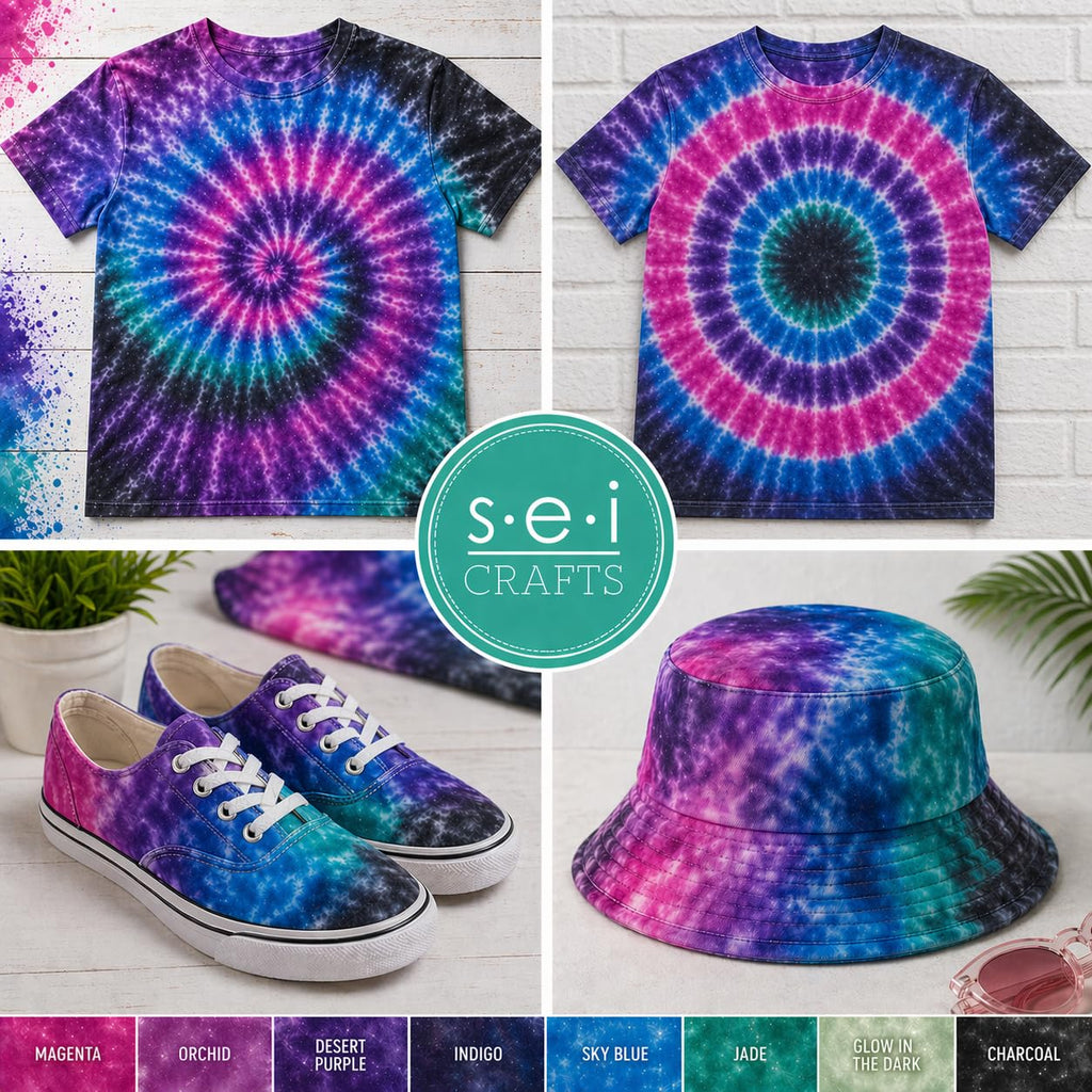 Sei Tie Dye Kit Natural Fade, 8 Color Earth Tone Fabric Dye Spray Set