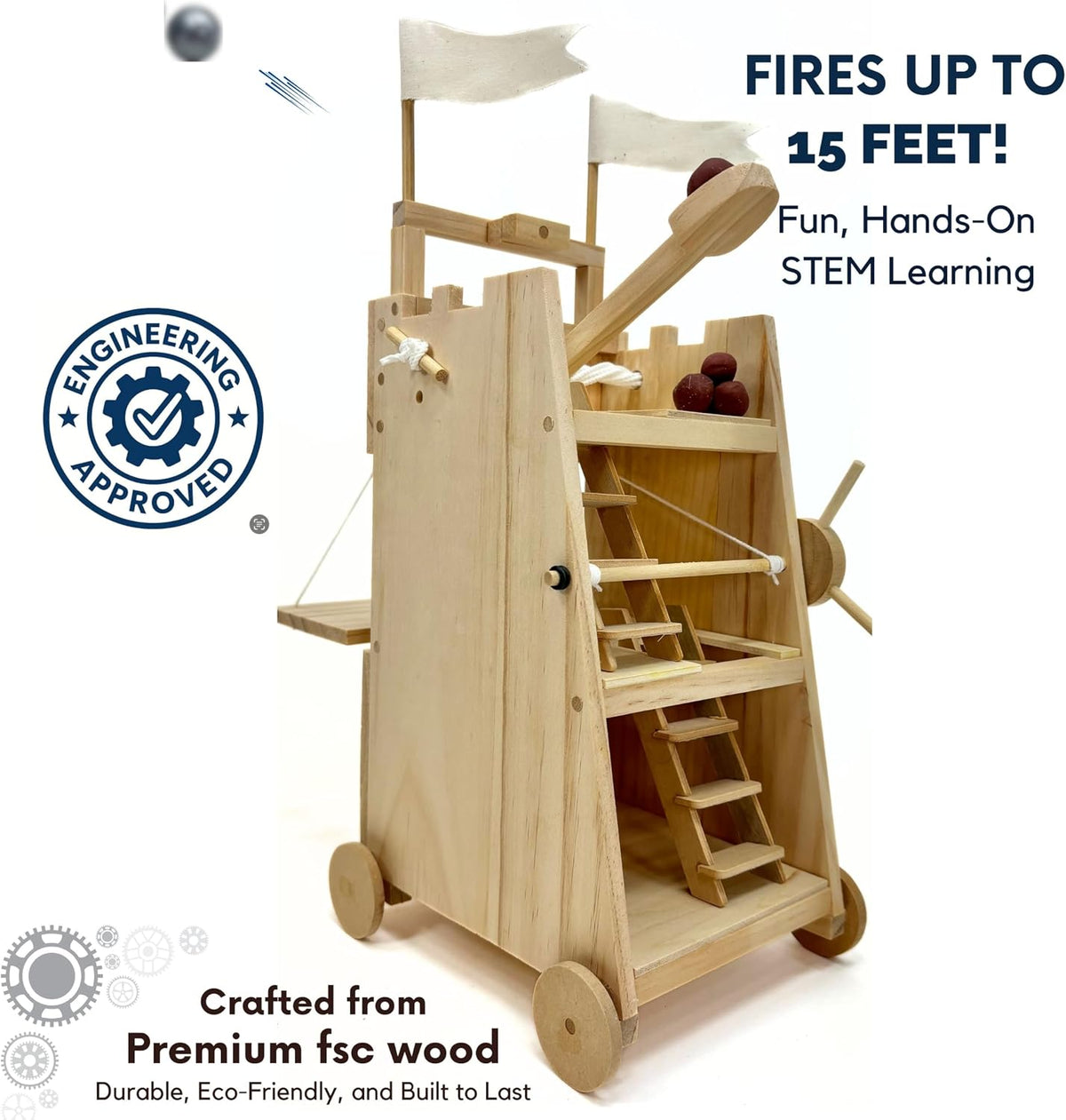 Pathfinders Medieval Siege Tower & Catapult Kit (Ages 14+)