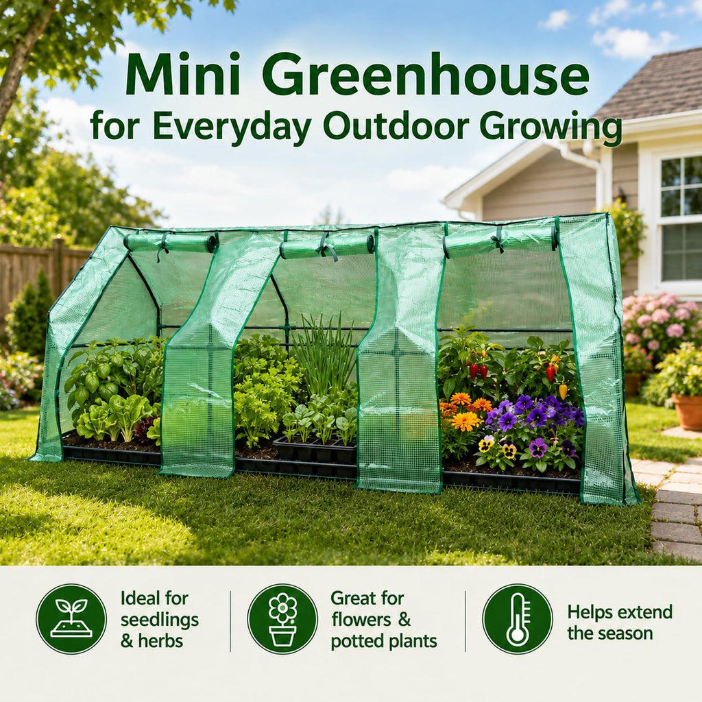 ScienGarden Portable Tunnel Greenhouse (Medium & Large)