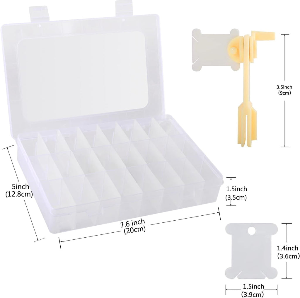 Rongsi Embroidery Floss Organizer Set, Cross Stitch Thread Storage Box