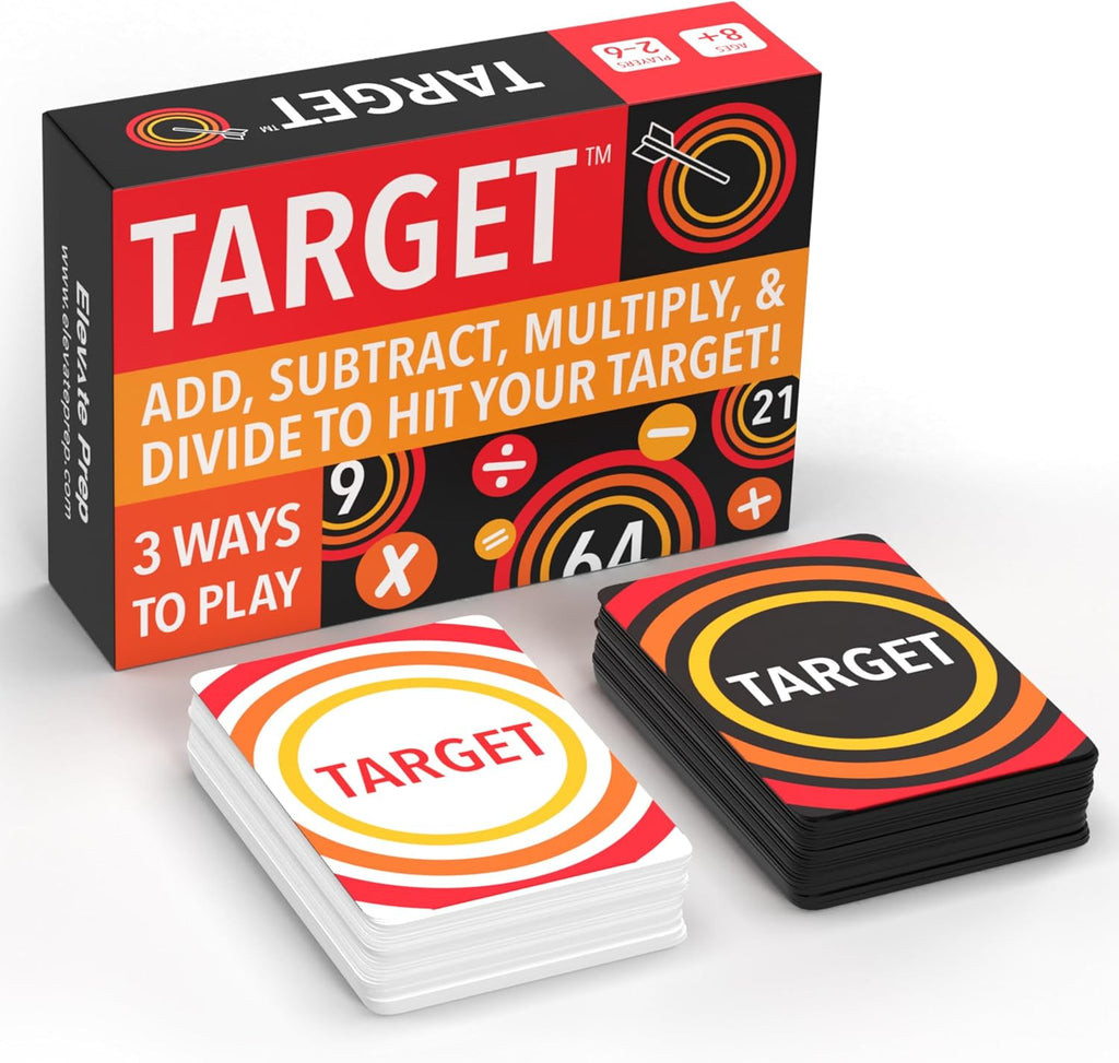 Elevate Prep: Target — Mental Math Card Game (Ages 8+)