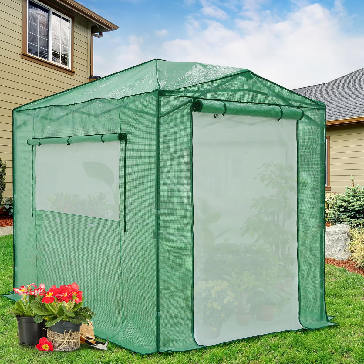 EAGLE PEAK Pop-Up Walk-In Greenhouse (Multiple Sizes)