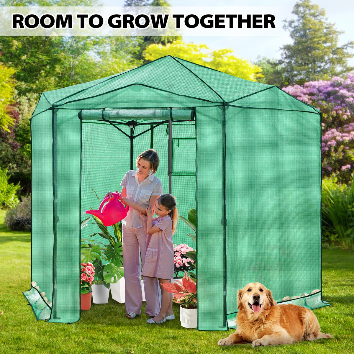 EAGLE PEAK Pop-Up Walk-In Greenhouse (Multiple Sizes)