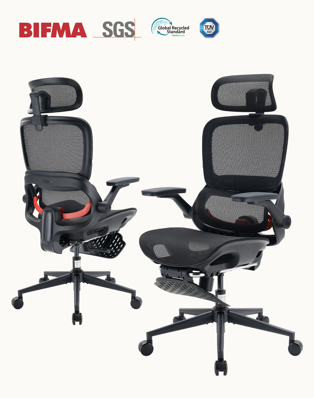 SIHOO M18 Ergonomic Office Chair, Mesh Back Desk Chair with Headrest