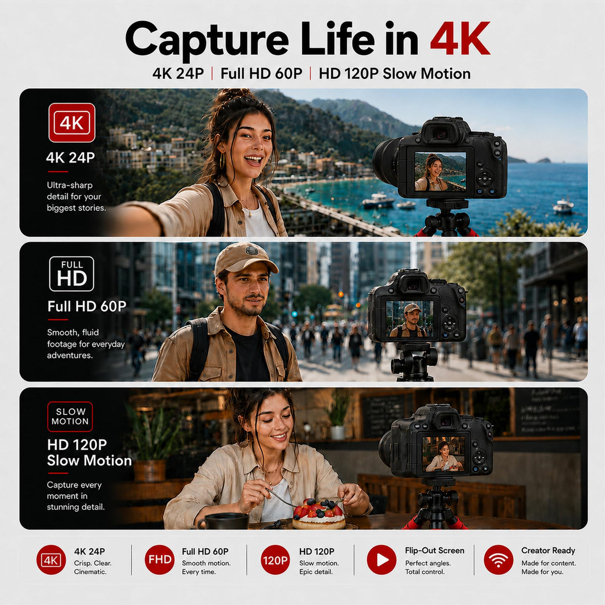 Canon EOS R100 Mirrorless Camera Body with RF-S 18-45mm F4.5-6.3 is STM Lens 6052C012 Bundle with Deco Gear Photography Bag + Microphone + Monopod + Software & Accessories Kit