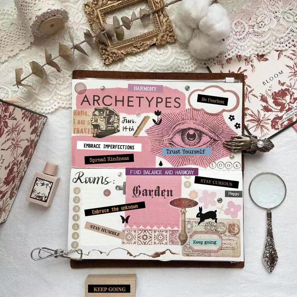 PRSTINCOL 2346PCS Quote Stickers,48 Sheets Scrapbook Supplies Kit Word Stickers for Journaling, Card Making, Vision Board Supplies for Adults Crafting