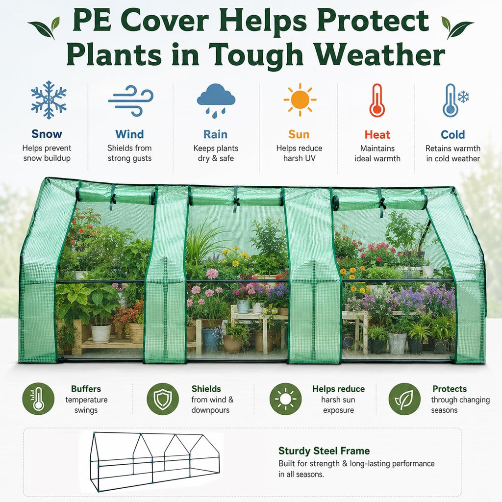 ScienGarden Portable Tunnel Greenhouse (Medium & Large)