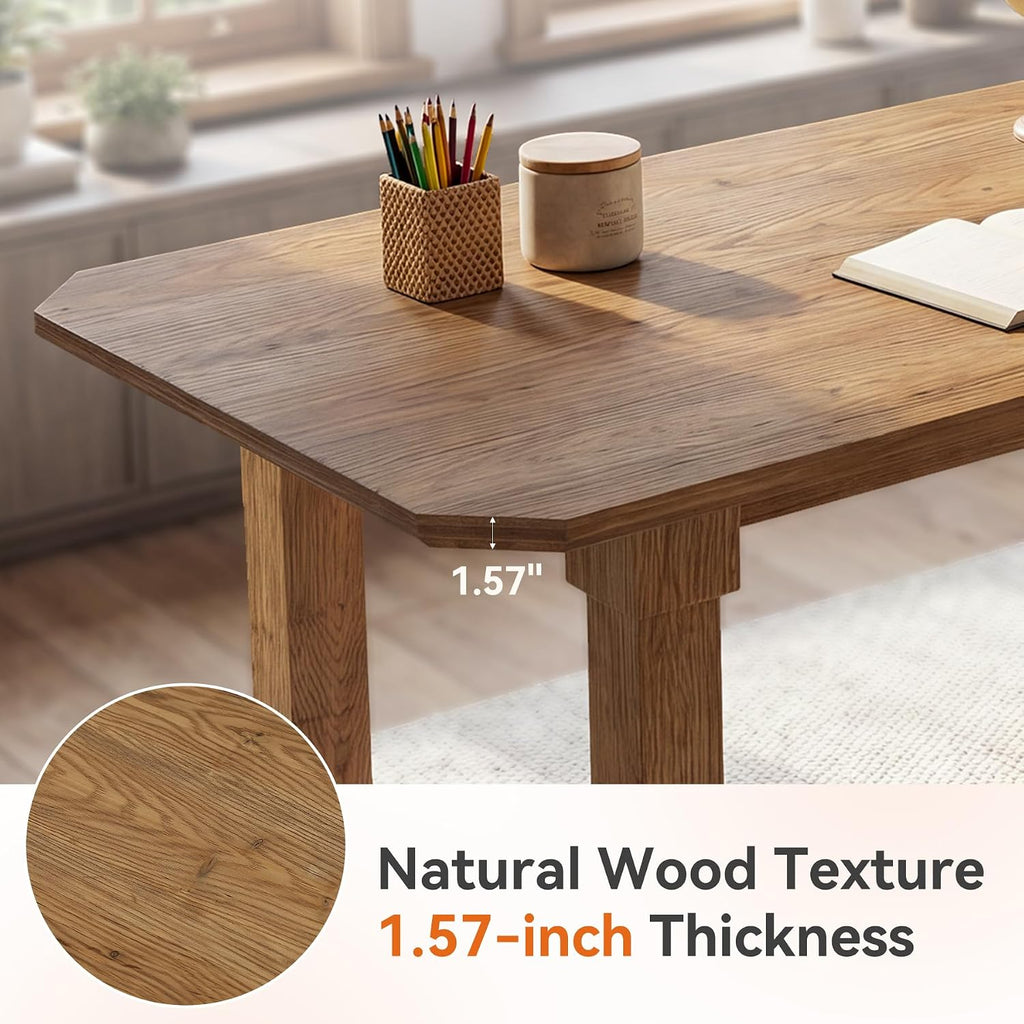 TRIBEWOOD 63-Inch Solid Fir Student Desk