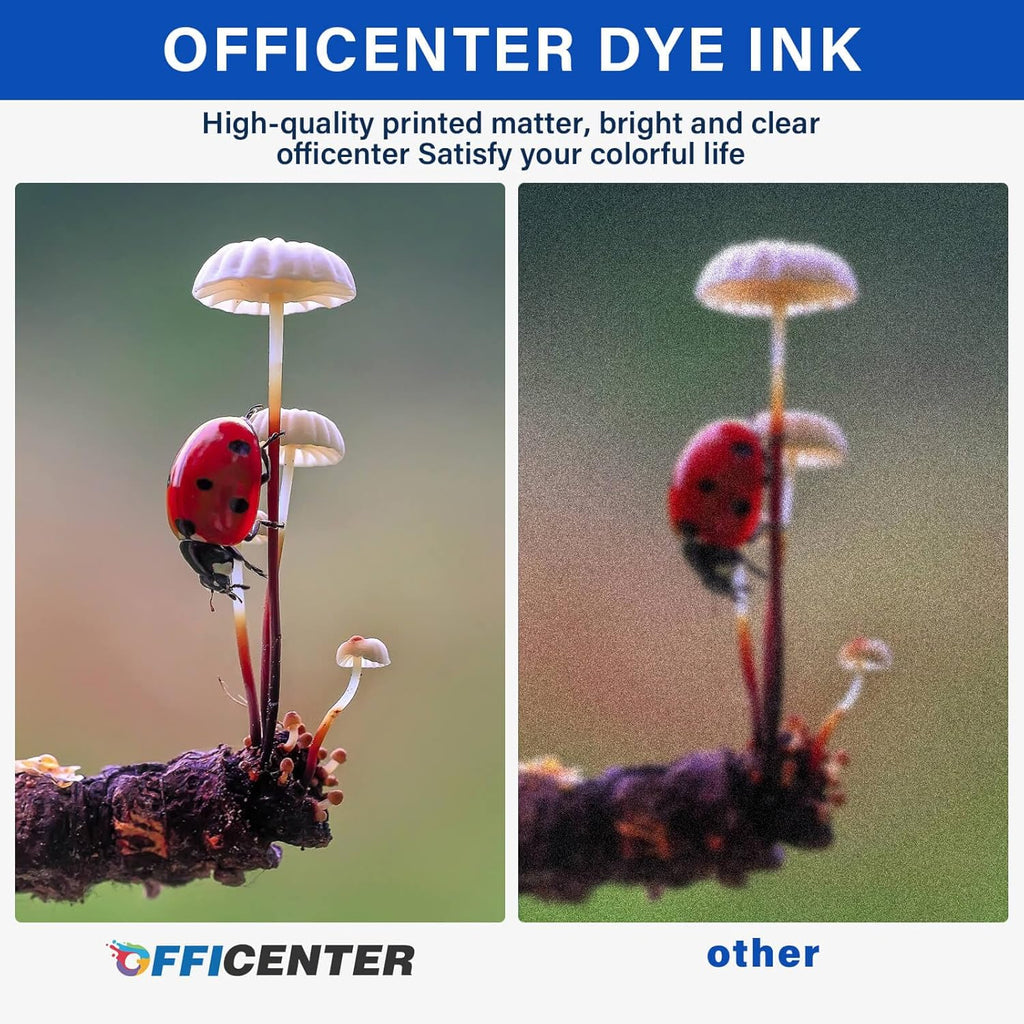 OFFICENTER Compatible Ink Refill Bottles for ET2760 ET-4760 ET2750 ET-3760 ET-2850 ET-15000 ST-4000 ST-2000 ET-3710 ET-3850 ET-3750 ET-4850 ET-3830 ET4750 ET2700 ST3000 ET3700 Printer(2BK C M Y)