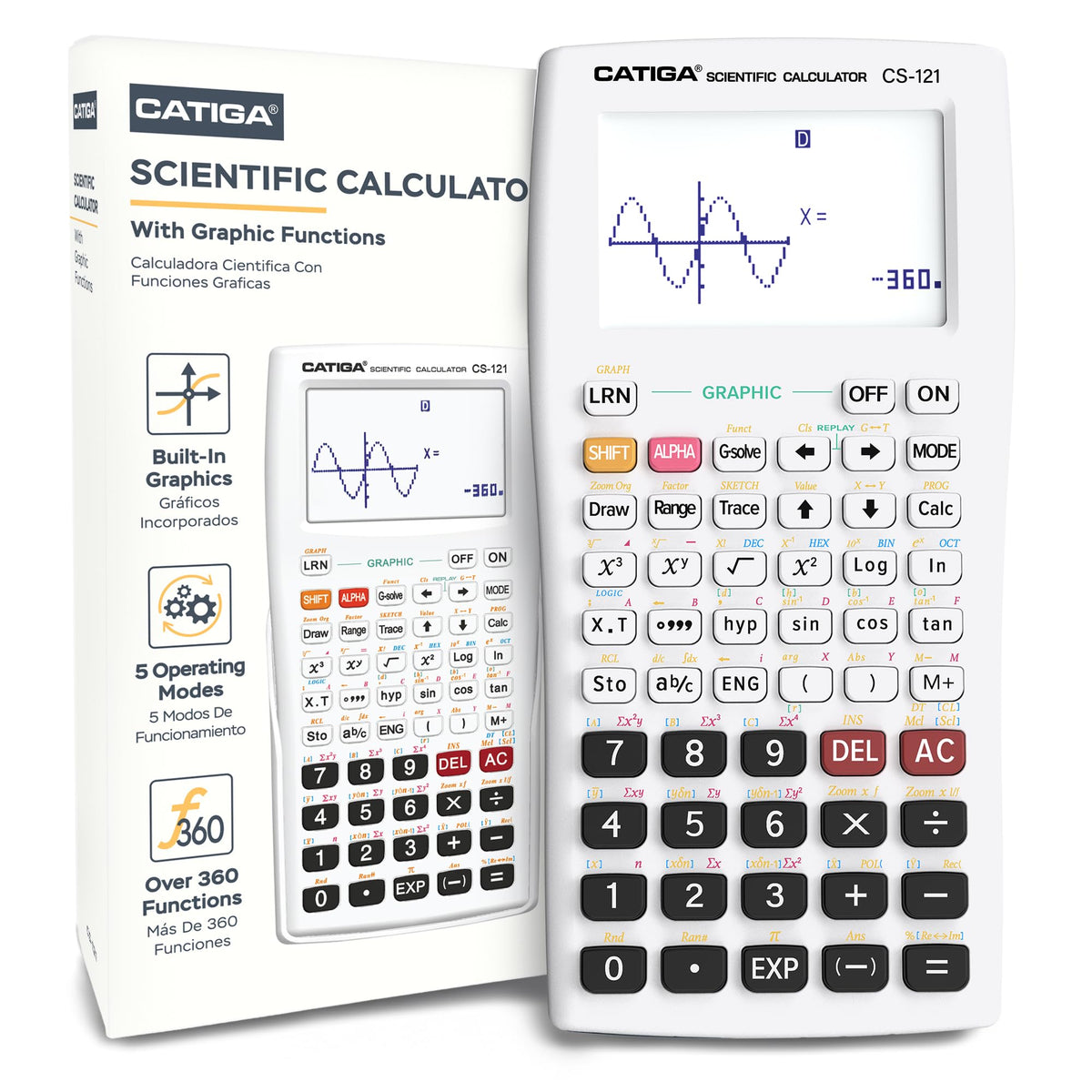 CATIGA CS-121 Scientific Graphing Calculator