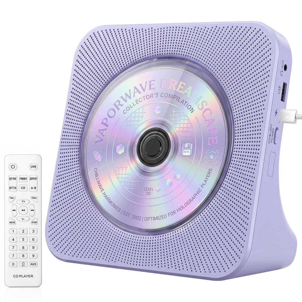 Gueray KC906 Desktop Bluetooth CD Player for Learning (K–12)