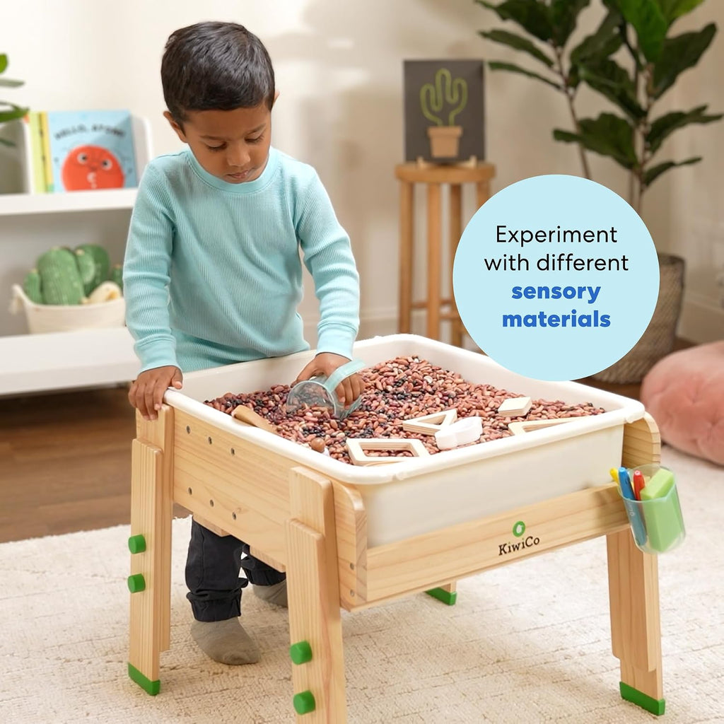 KiwiCo Water Activity Table for Toddlers - Wooden Sensory Play Ages 3+
