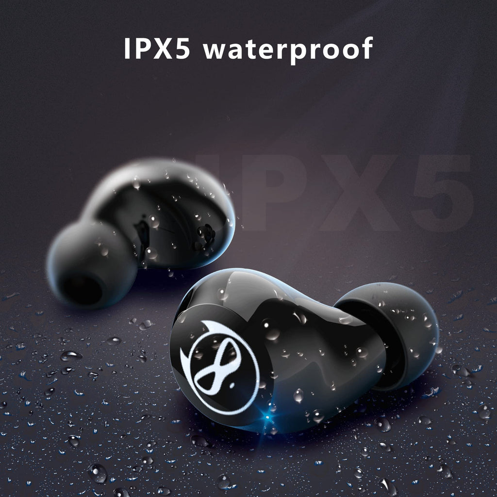 Wireless Earbuds for Kids, Headphones with Cute Panda Charging Case with Mic, Noise Cancelling,Typ-C, 3D Stereo Waterproof Bluetooth Buds for Sport & Outwork,3 x Ear caps(S,M,L)