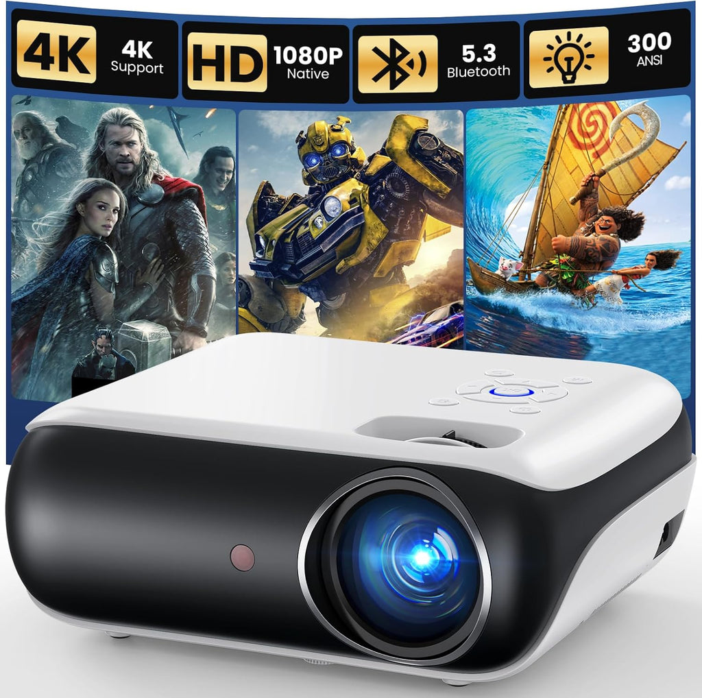 HAPPRUN Native 1080P Bluetooth Projector - Standard
