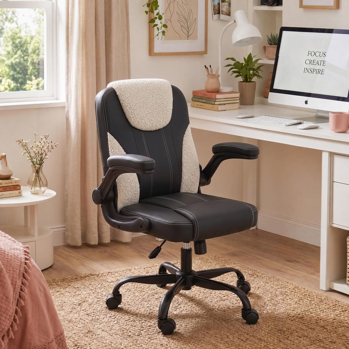 Pinmoco Adjustable Study Chair with Flip-Up Arms