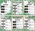 Spanish Verb Conjugation Posters — 6-Pack Classroom Wall Charts (AR, ER & IR Verbs)