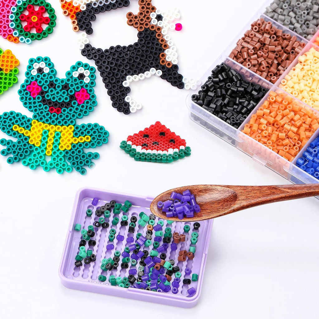 Beeveer 12 Pcs 2.6mm Fuse Beads Picking Trays 2.6 x 2 Inches Bead Sorting Trays Organizer Efficient Sorting Tools for Melty Beads for DIY Arts Crafts