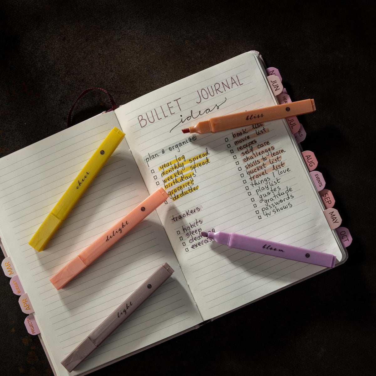 DIVERSEBEE Bible Highlighters with Soft Chisel Tip, No Bleed (Pastel)