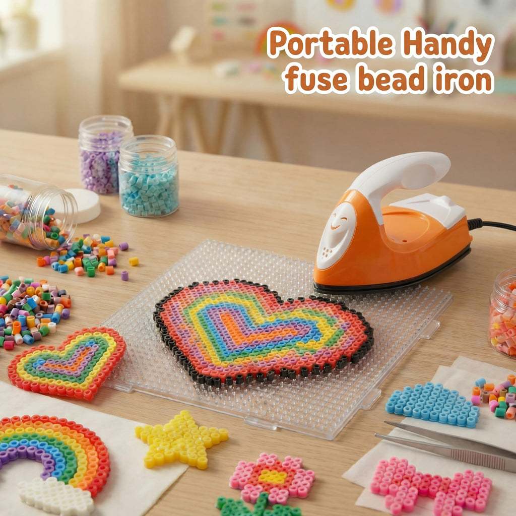 Honoson Mini Iron for Craft Small Iron on Patch Fuse Bead, Mint Green