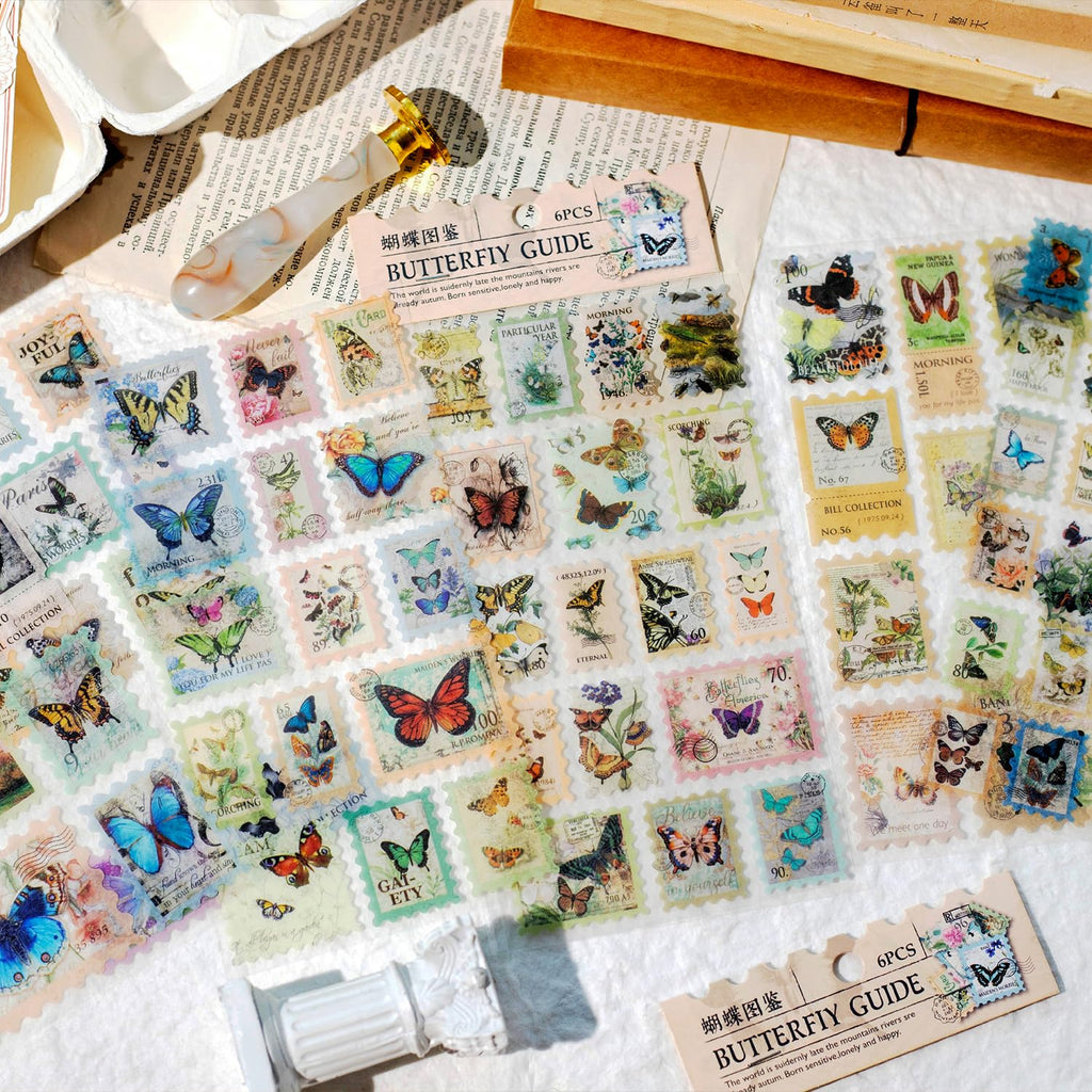 60PCS Twilight Forest Washi Stickers, Mystical Woodland Scenes for Journals, Scrapbooking, DIY Crafts and Gift Wrapping