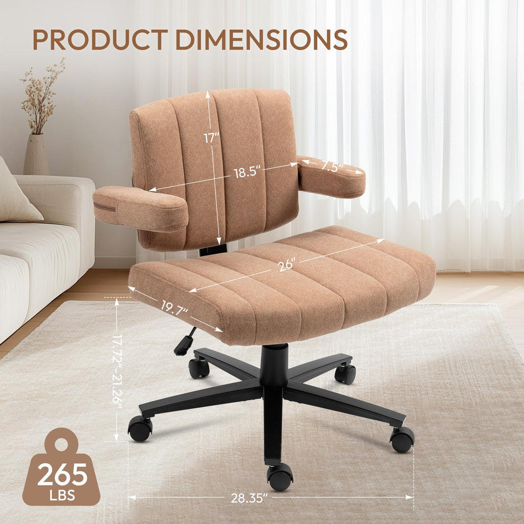 Vigosit Plush Cross-Legged Desk Chair (Multiple Colors)