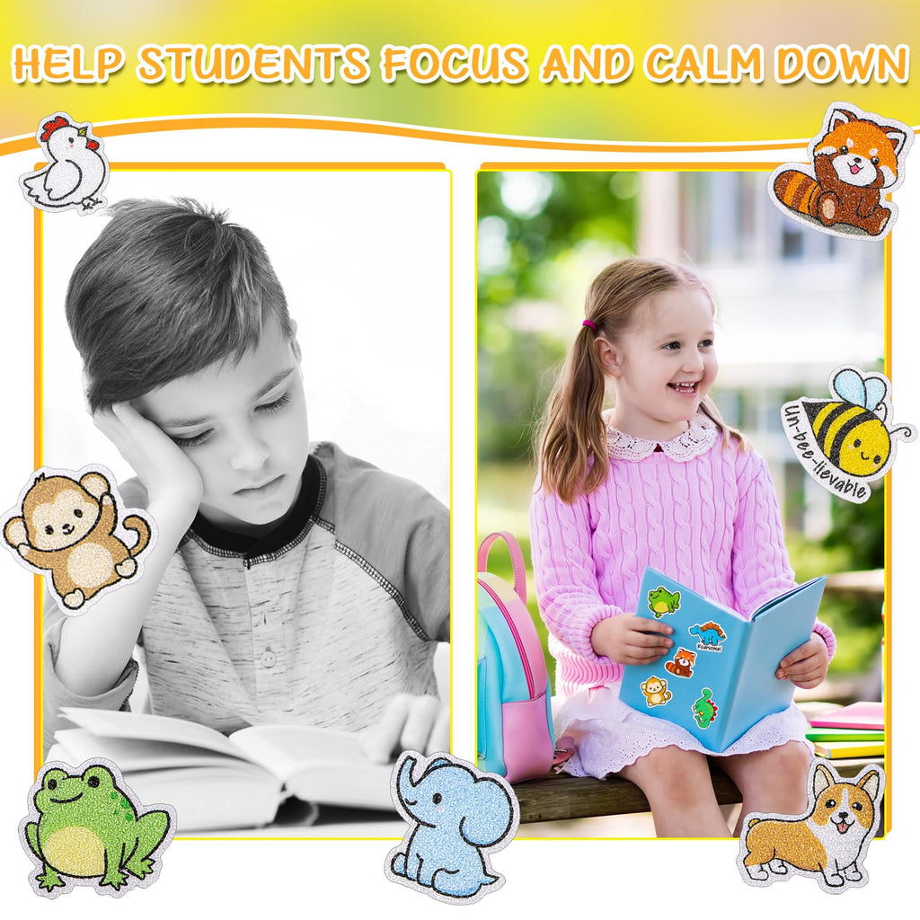 36 PCS Calm Strips for Anxiety Sensory Stickers - Fidget Stickers with Rough Texture - Adhesive Tactile Sensory Strips Anxiety Relief Items for Students, Adults