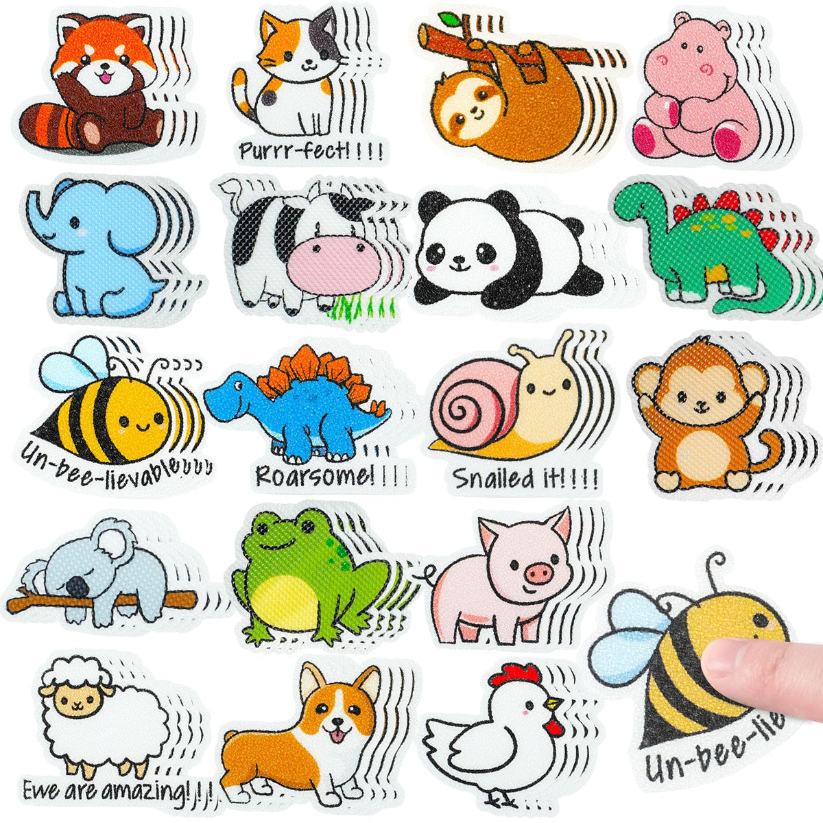 36 PCS Calm Strips for Anxiety Sensory Stickers - Fidget Stickers with Rough Texture - Adhesive Tactile Sensory Strips Anxiety Relief Items for Students, Adults