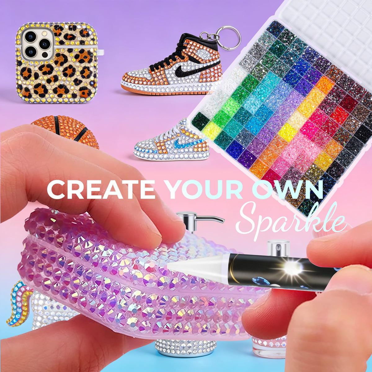 Bedazzling Kit 48000Pcs 60 Colors 3mm Resin Jelly Rhinestones - Diamond Art