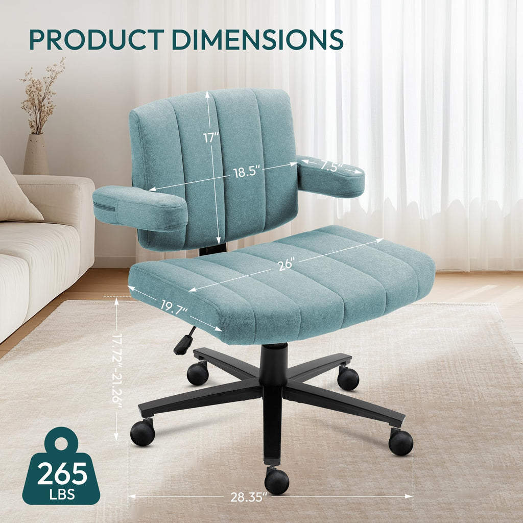 Vigosit Plush Cross-Legged Desk Chair (Multiple Colors)