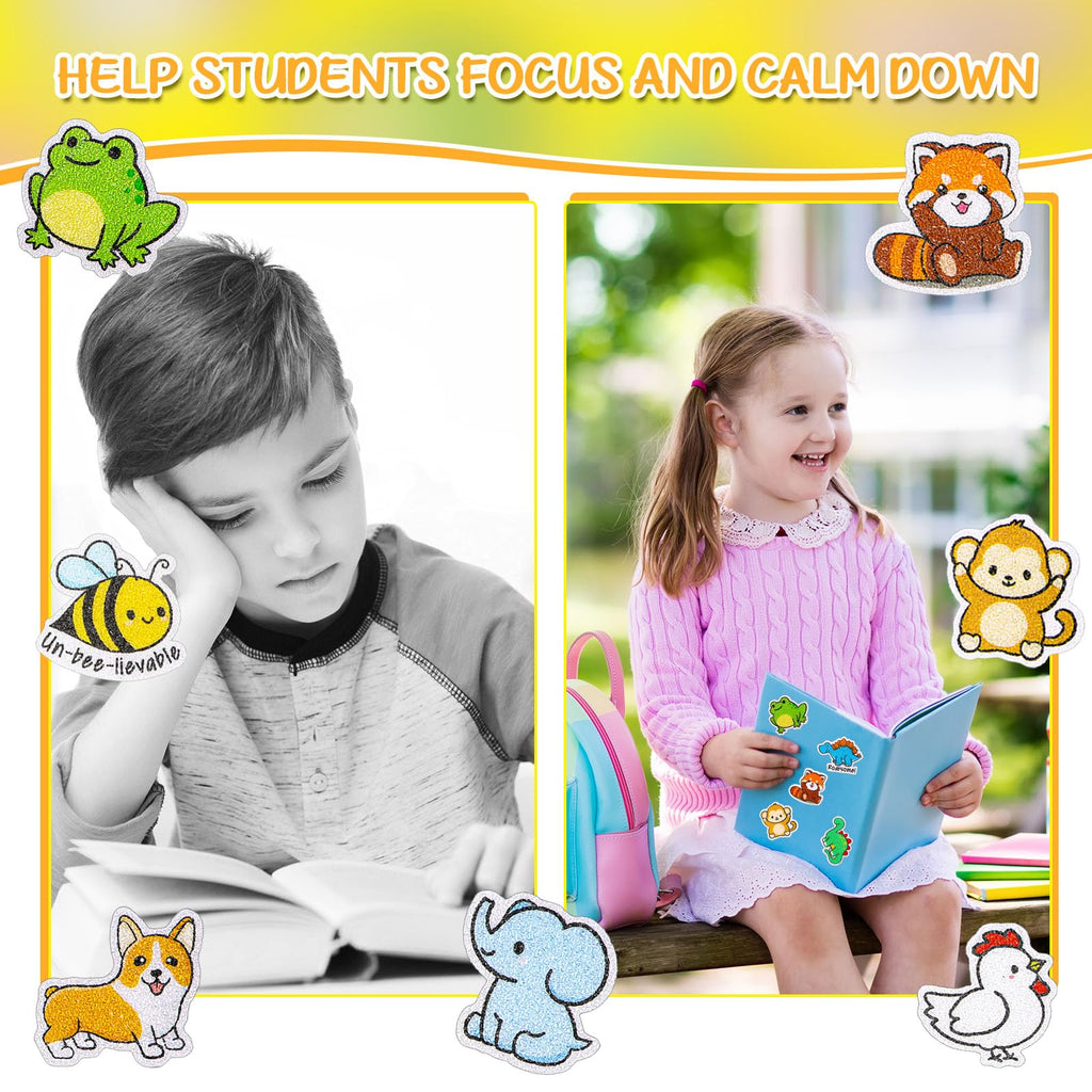 36 PCS Calm Strips for Anxiety Sensory Stickers - Fidget Stickers with Rough Texture - Adhesive Tactile Sensory Strips Anxiety Relief Items for Students, Adults