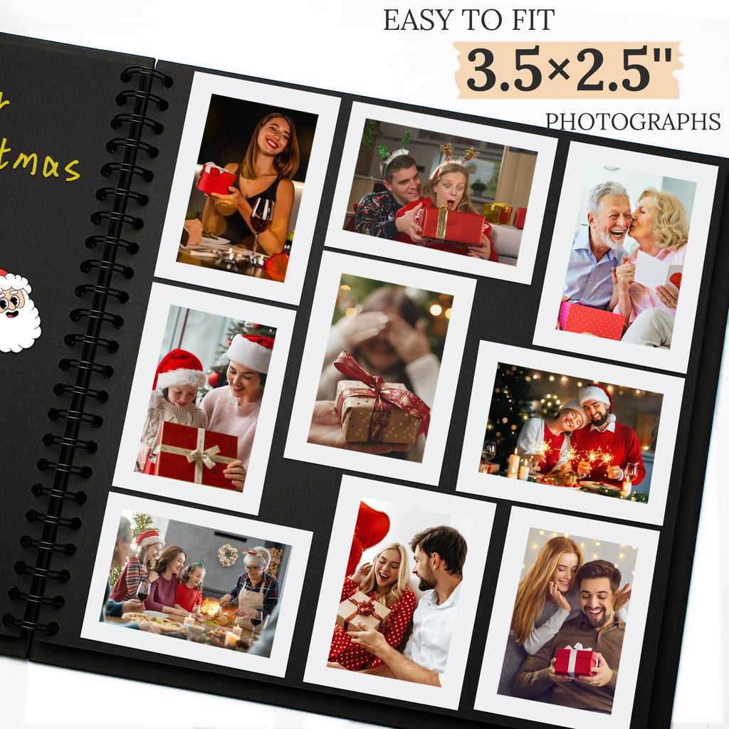 Polaroid Scrapbook Photo Album 7"x7" 20 Sheets 40 Pages Kraft Paper Khaki