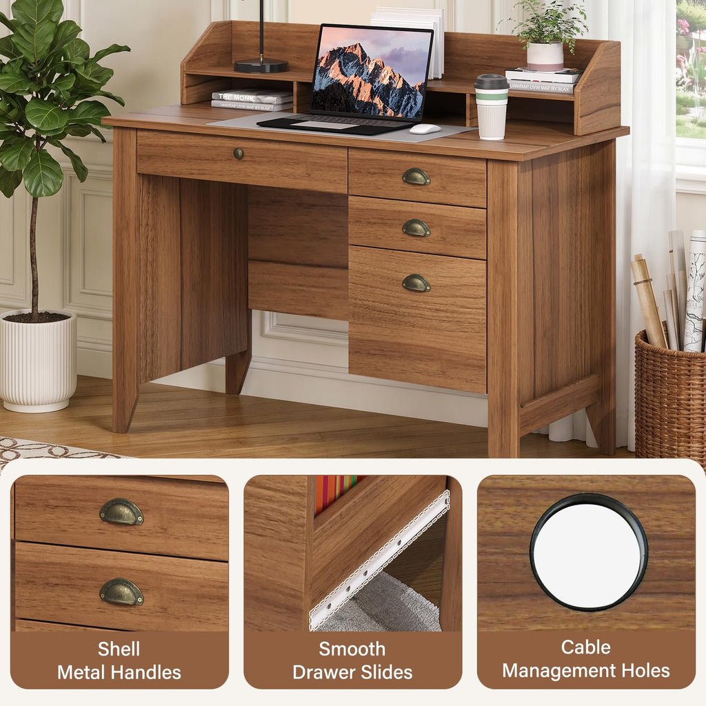 4 EVER WINNER 47-Inch Student Desk with Drawers