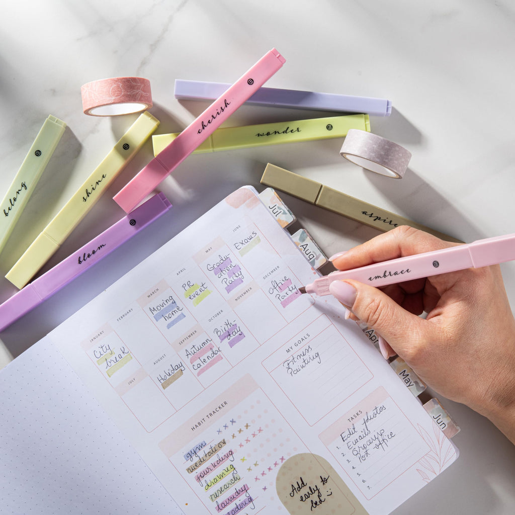 DIVERSEBEE Bible Highlighters with Soft Chisel Tip, No Bleed (Pastel)