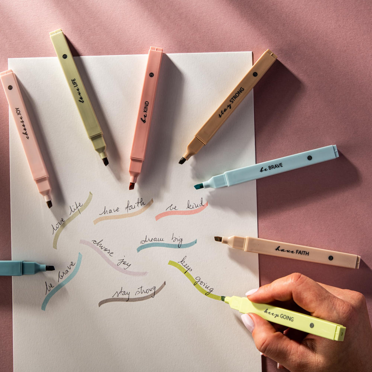 DIVERSEBEE Bible Highlighters with Soft Chisel Tip, No Bleed (Pastel)