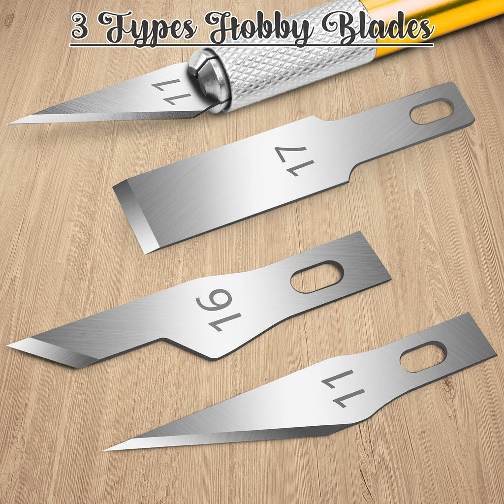 DIYSELF 16-Piece Precision Craft Knife & Hobby Knife Kit with Magnetic Storage Case