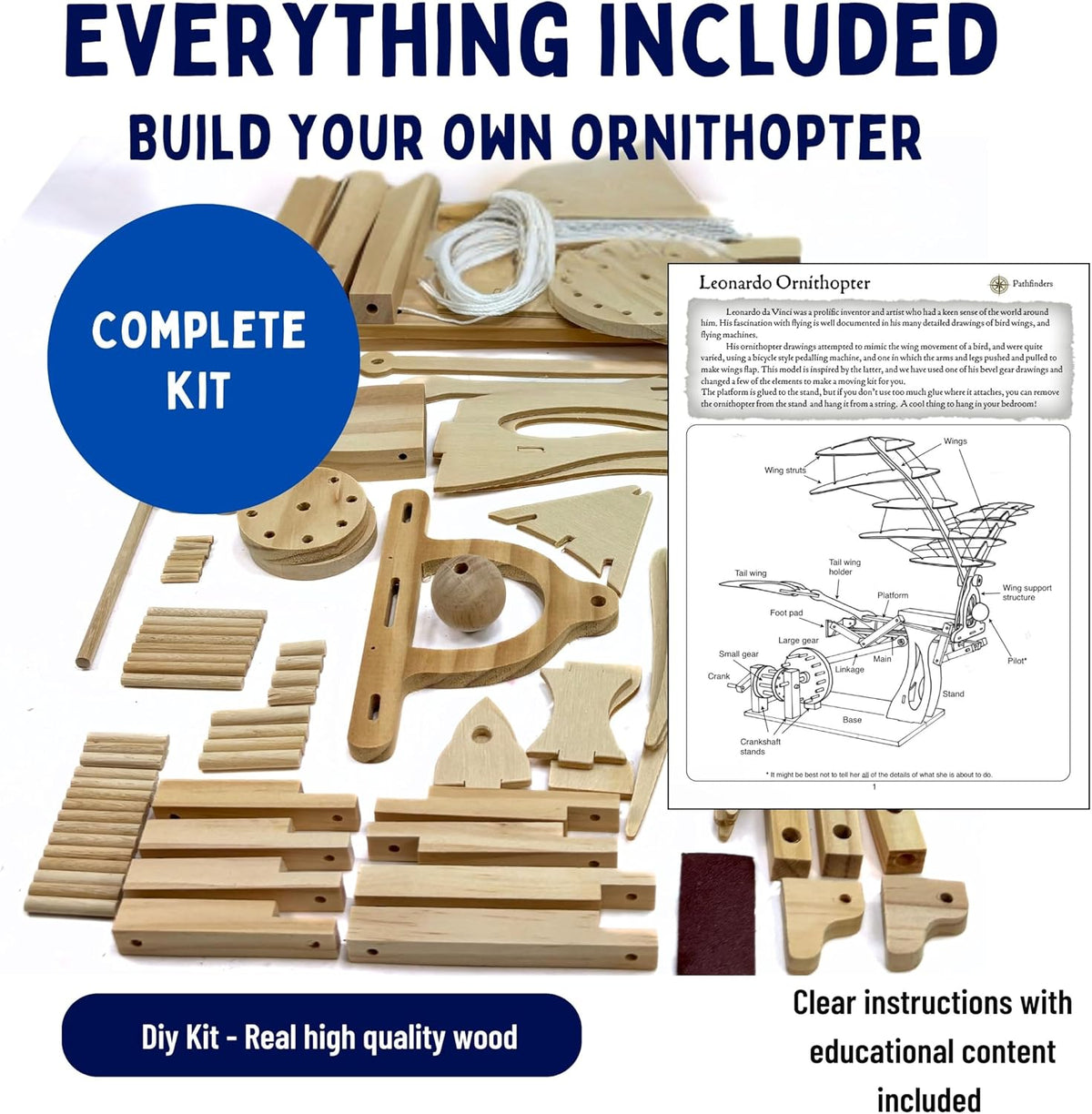 Pathfinders Leonardo da Vinci Ornithopter Kit (Ages 9+)