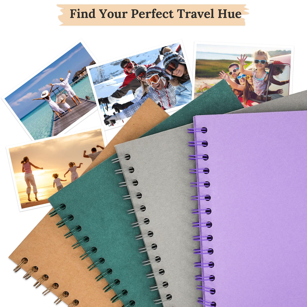 Polaroid Scrapbook Photo Album 7"x7" 20 Sheets 40 Pages Kraft Paper Khaki