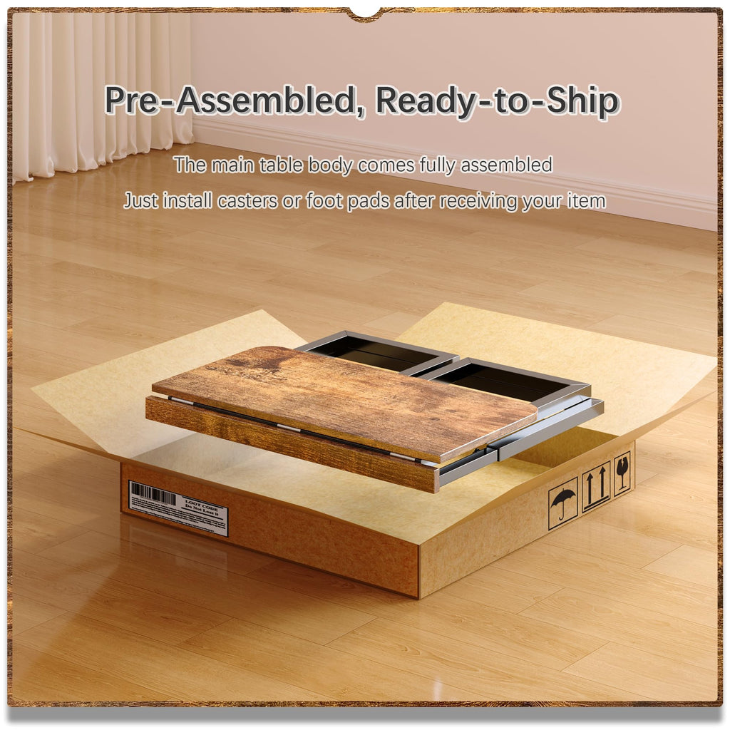 4NM 27.5-Inch Folding Student Desk with Wheels
