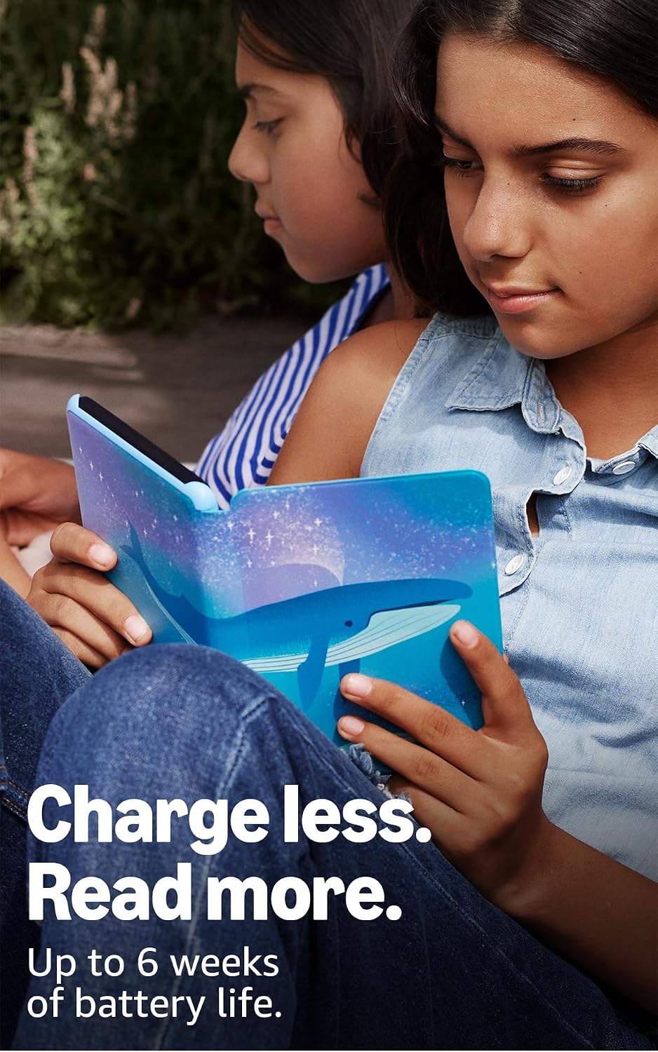 Amazon Kindle Kids 16GB (2024 model) - If it breaks, we will replace it, includes ad-free books and cover, with glare-free display, fast page turns - Space Whale