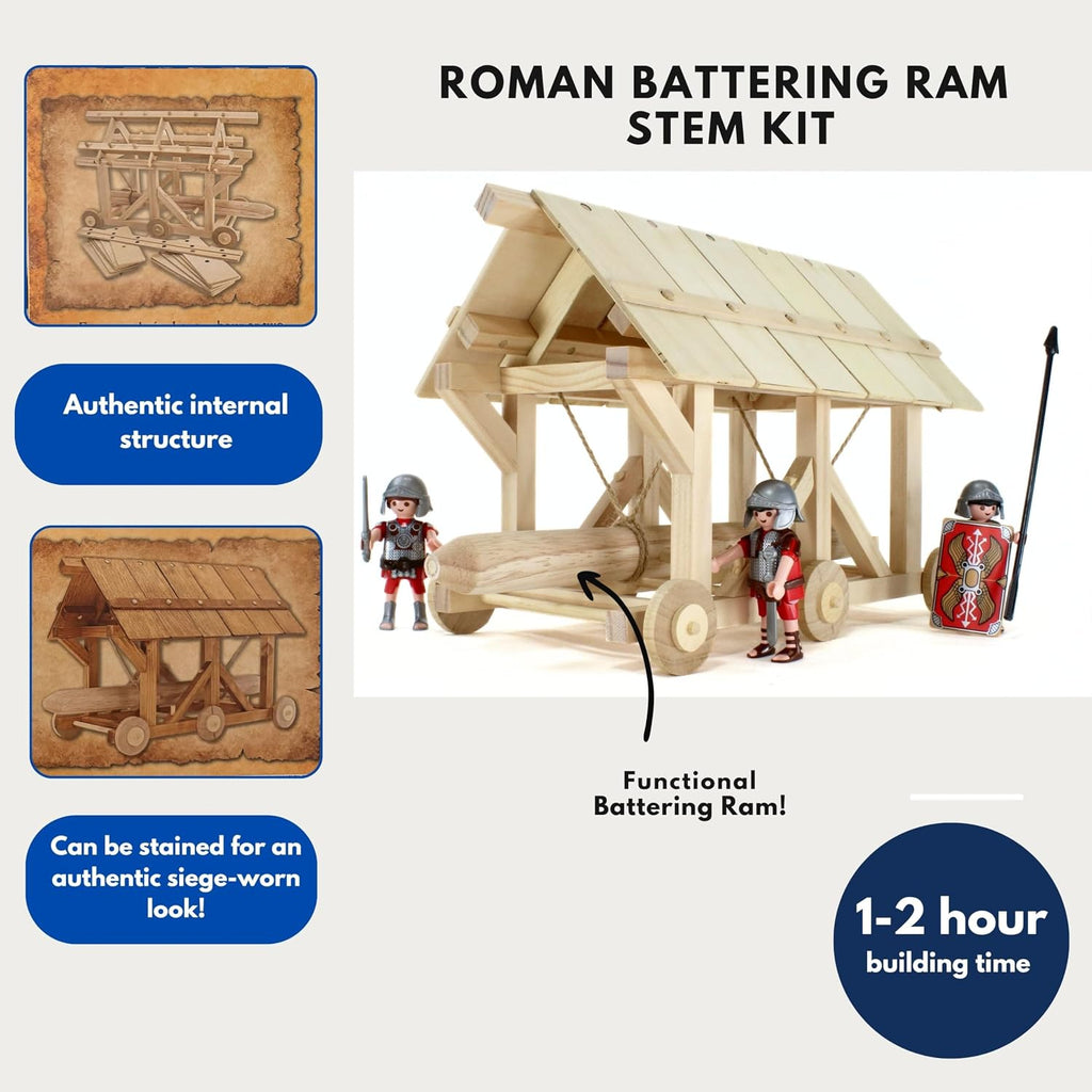 Pathfinders Roman Battering Ram Engineering Kit (Ages 9+)