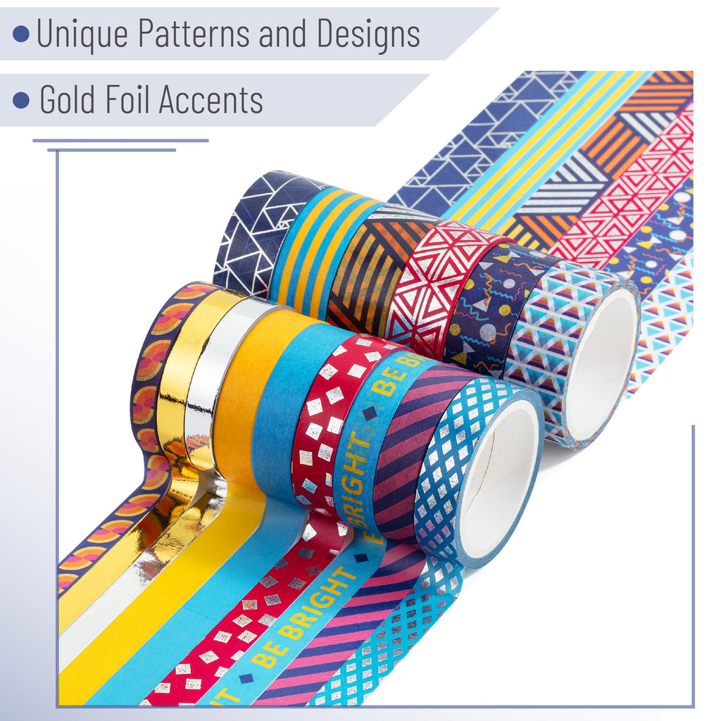 Mr. Pen- Washi Tape Set, 21 Rolls, Assorted Sizes, Floral