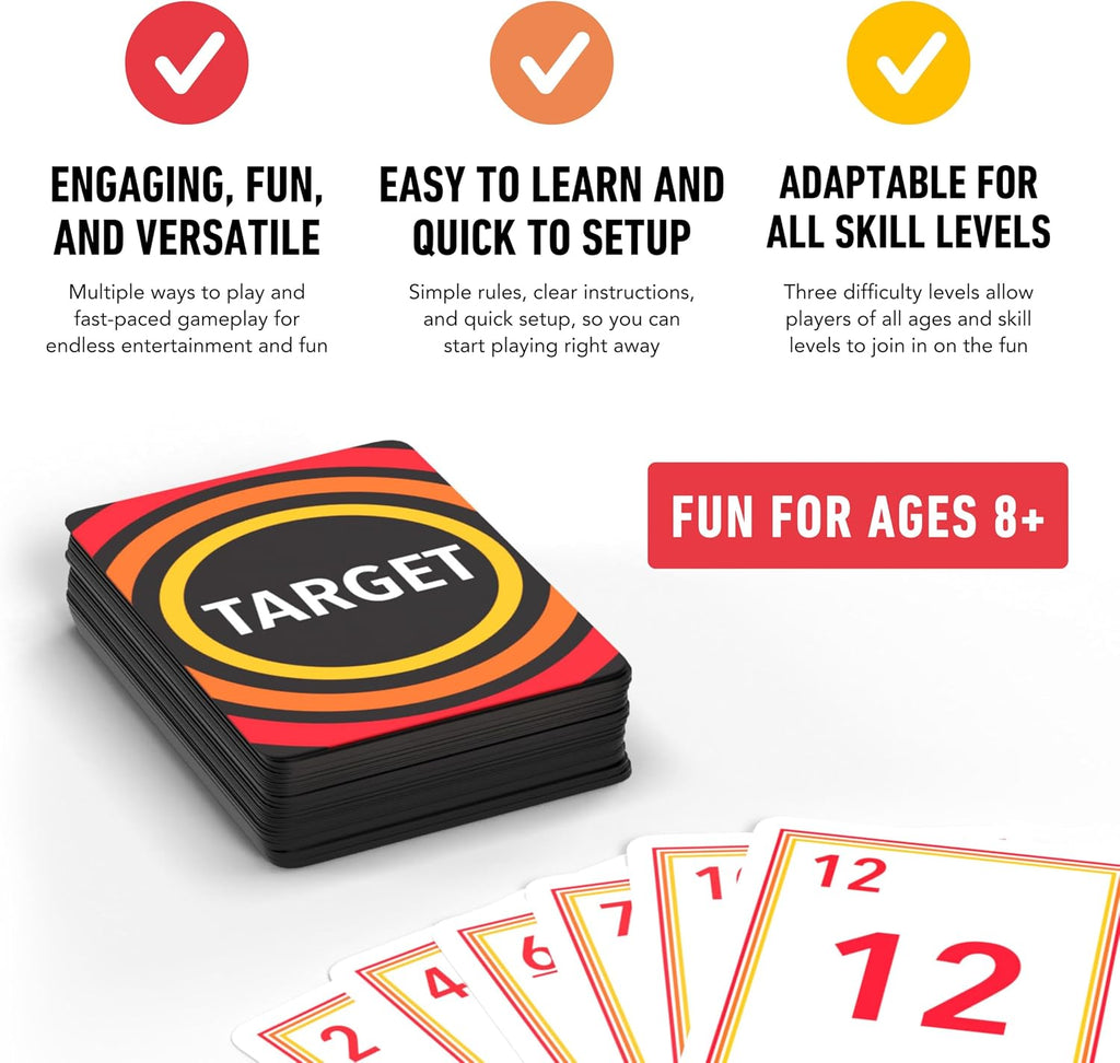 Elevate Prep: Target — Mental Math Card Game (Ages 8+)