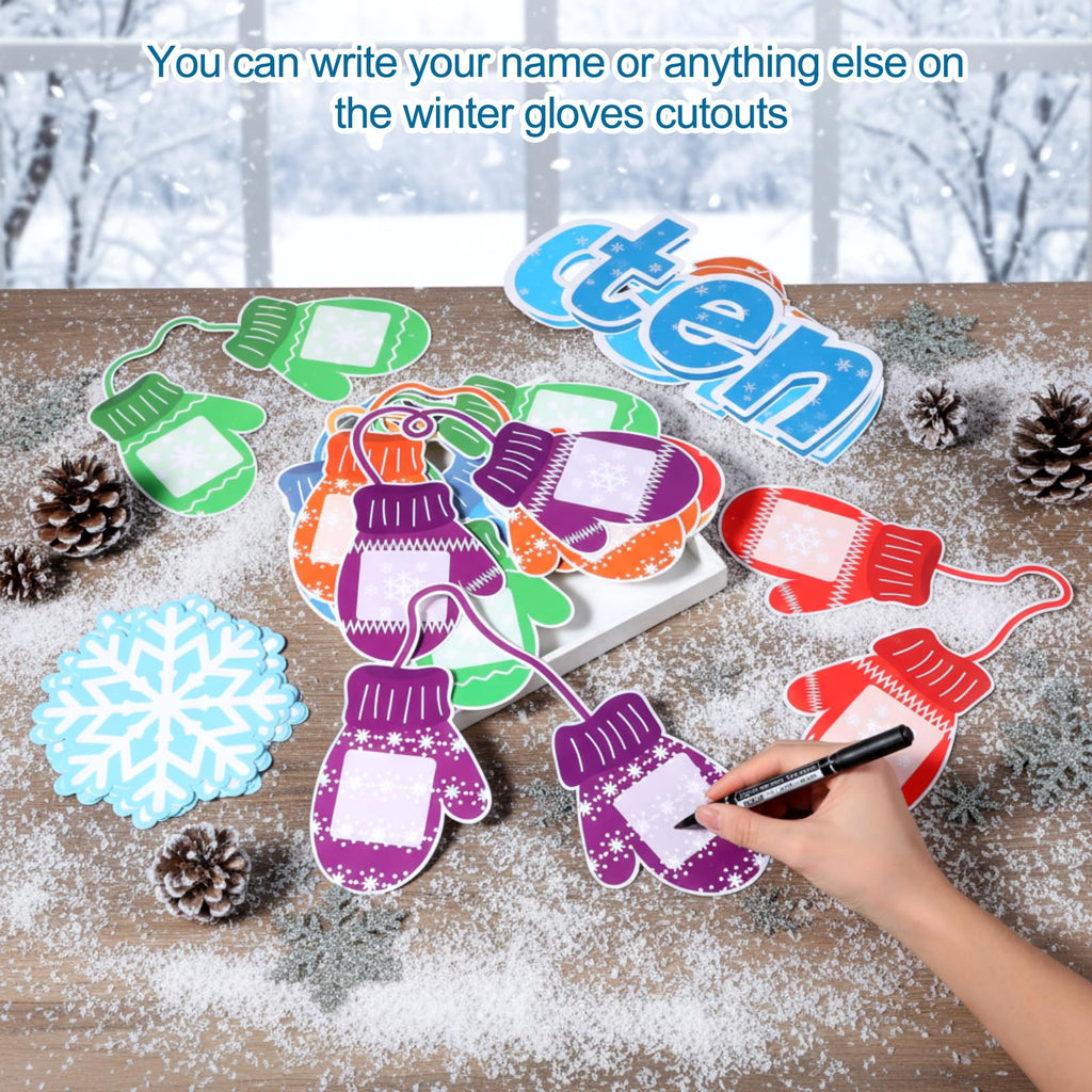 Funrous 71 Pcs Winter Bulletin Board Set Holidays Around The World